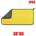 1/2/6pcs Microfiber Cleaning Towel Double Layer Clean Rags Car Accessories